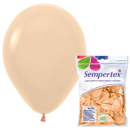 Pastel Matte Malibu Peach Round Latex Balloon