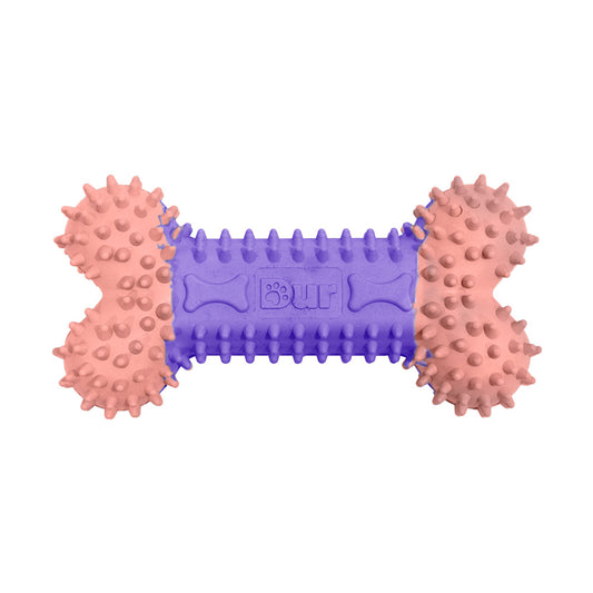 Recycled Lilac & Pink Balloon Bone Dog Toy