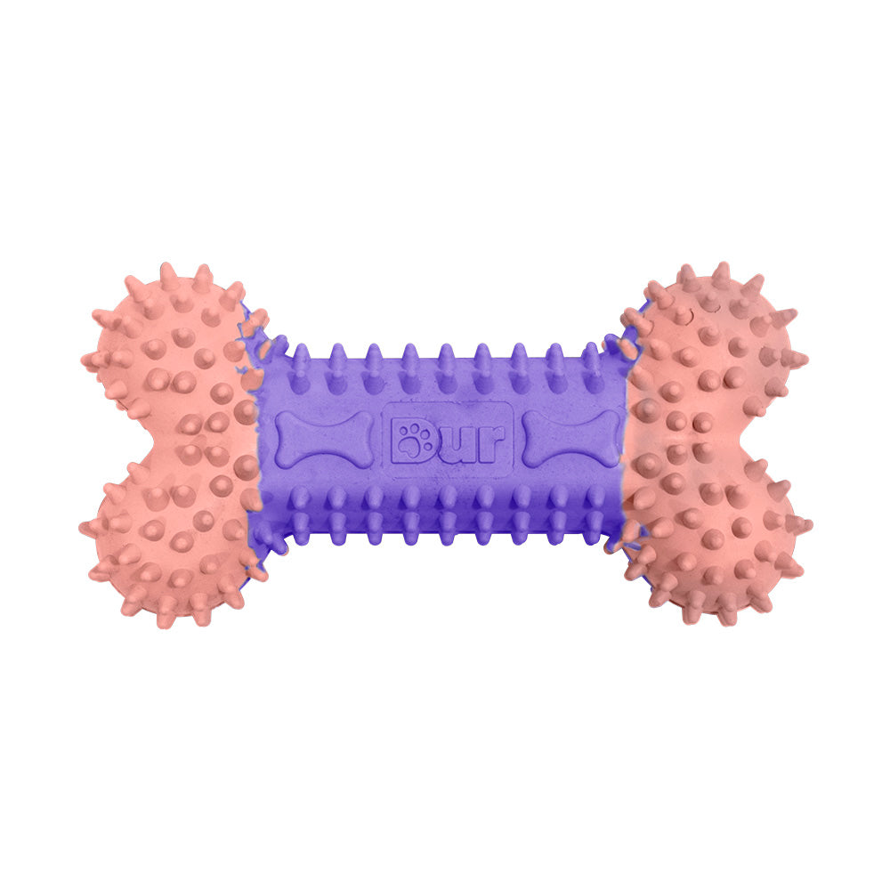 Recycled Lilac & Pink Balloon Bone Dog Toy