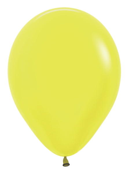 Sempertex Neon Yellow Round 11" Latex Balloon