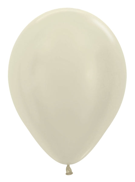 Sempertex Pearl Ivory Round 5" Latex Balloon