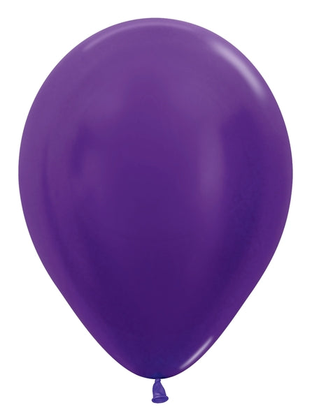 Sempertex Metallic Violet Round 11" Latex Balloon