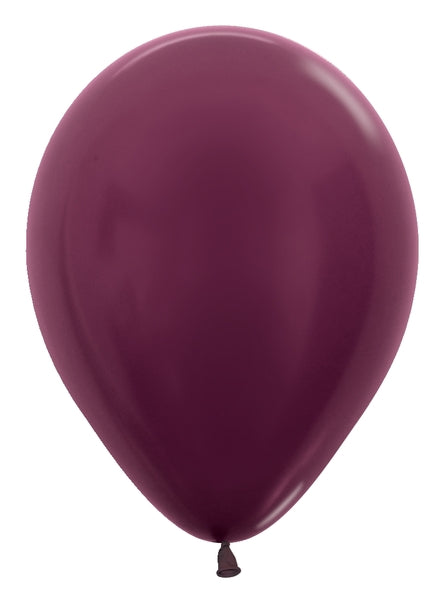 Sempertex Metallic Burgundy Round 11" Latex Balloon
