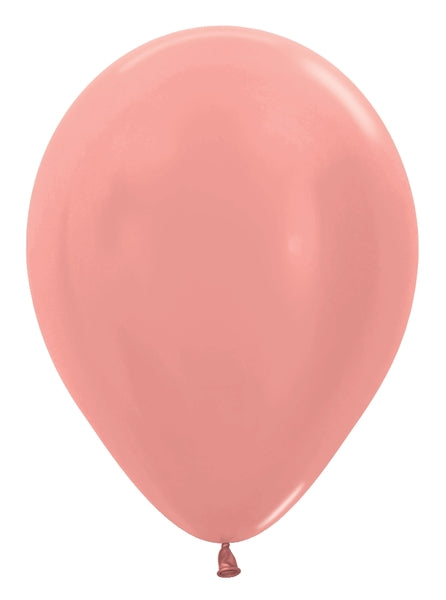 Sempertex Metallic Rose Gold Round 11" Latex Balloon