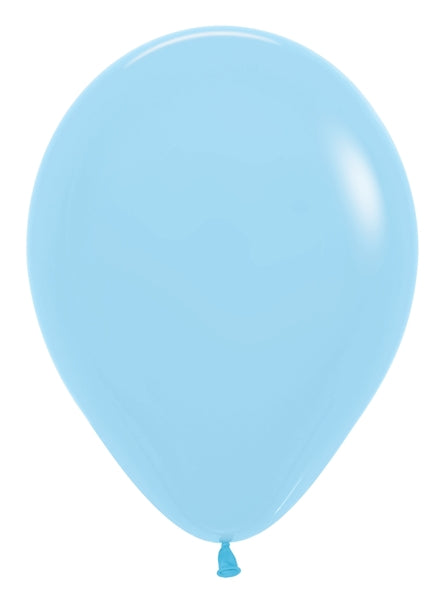 Sempertex Pastel Matte Blue Round 11" Latex Balloon