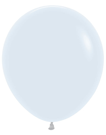 Sempertex Fashion White Round 18" Latex Balloon