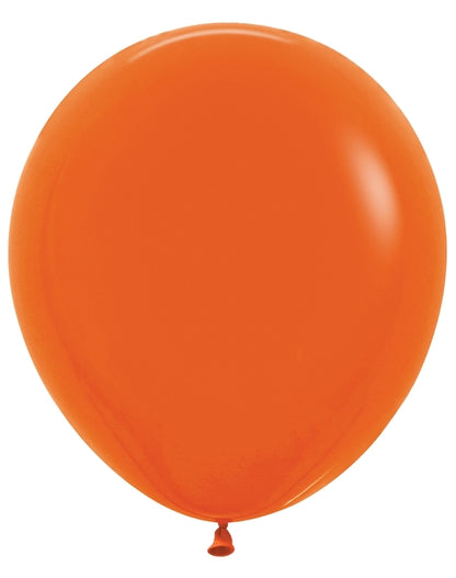 Sempertex Fashion Orange Round 18" Latex Balloon