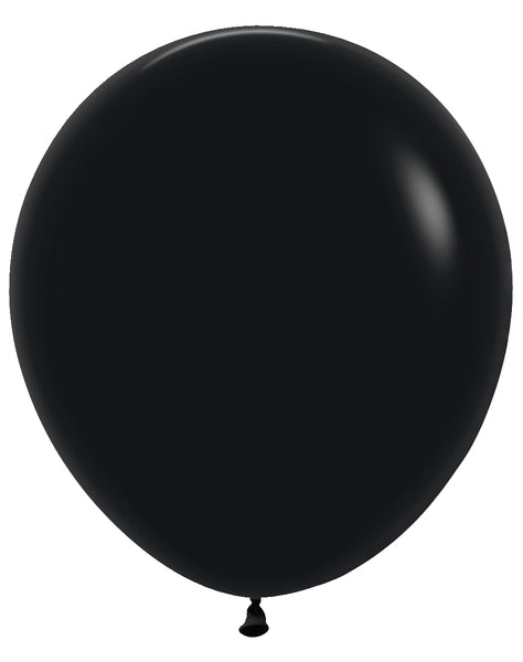 Sempertex Deluxe Black Round 18" Latex Balloon