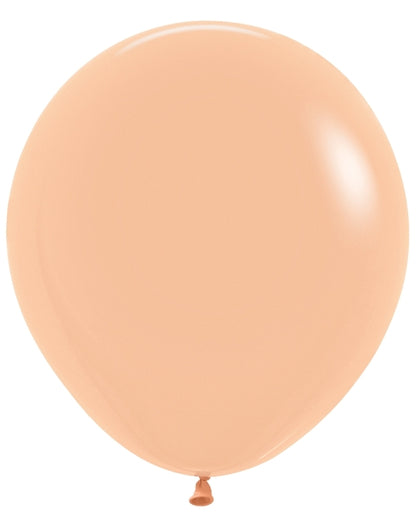 Sempertex Deluxe Peach-Blush Round 18" Latex Balloon