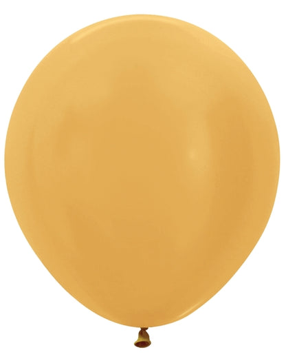 Sempertex Metallic Gold Round 18" Latex Balloon