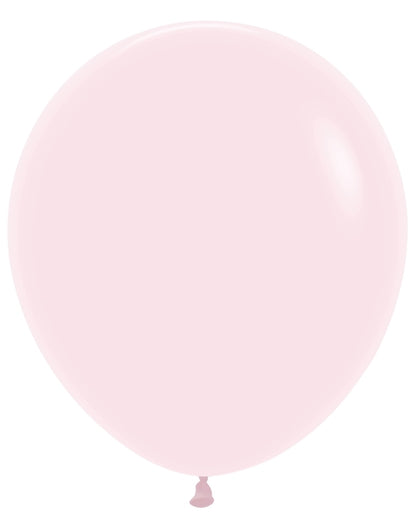 Sempertex Pastel Matte Pink Round 18" Latex Balloon