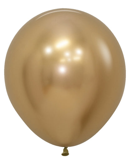 Sempertex Reflex Gold Round 18" Latex Balloon