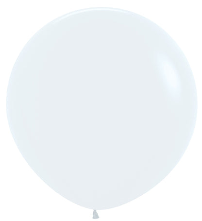 Sempertex Fashion White Round 36" Latex Balloon