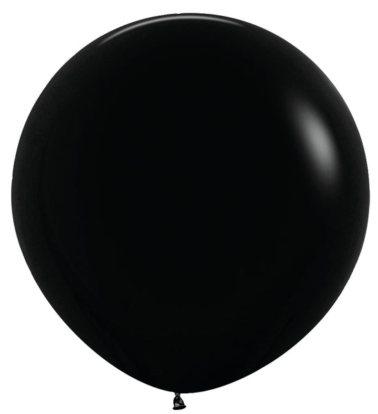 Sempertex Deluxe Black Round 36" Latex Balloon