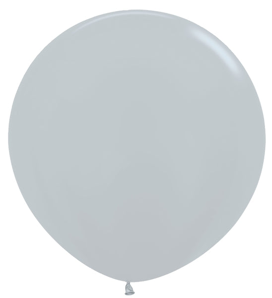 Sempertex Metallic Silver Round 36" Latex Balloon