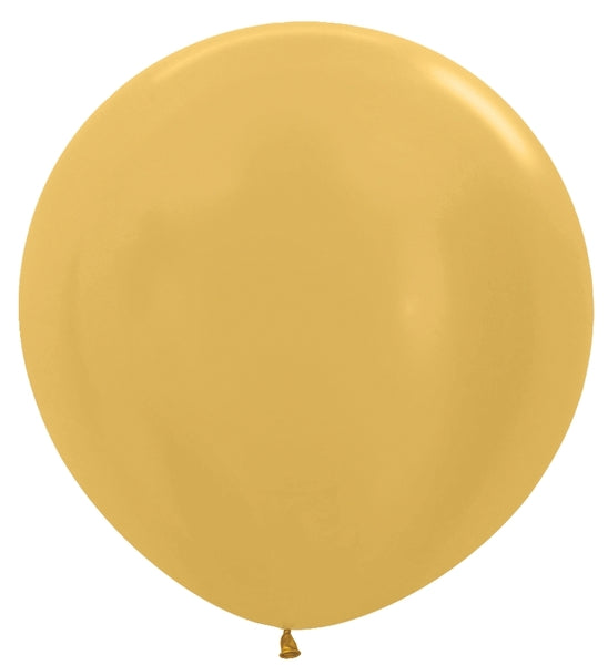 Sempertex Metallic Gold Round 36" Latex Balloon