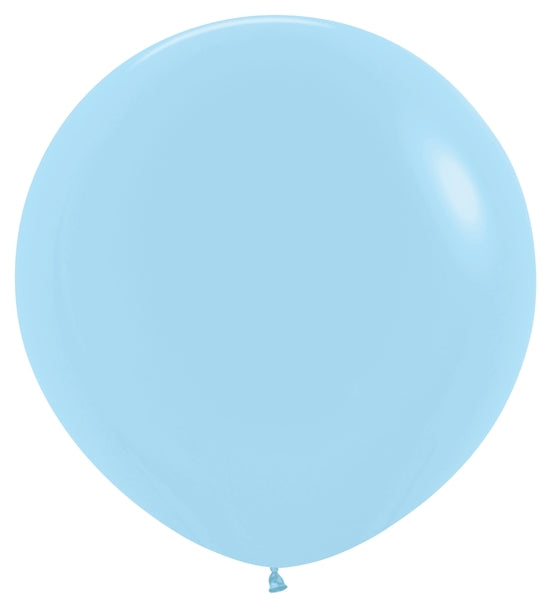 Sempertex Pastel Matte Blue Round 36" Latex Balloon