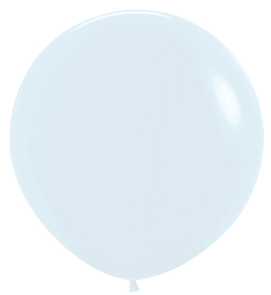 Sempertex Fashion White Round 24" Latex Balloon