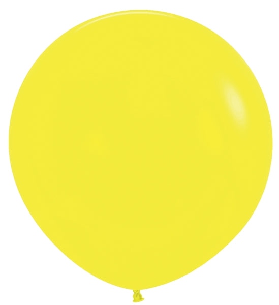 Sempertex Fashion Yellow Round 24" Latex Balloon