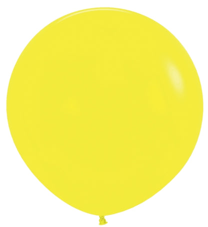 Sempertex Fashion Yellow Round 24" Latex Balloon