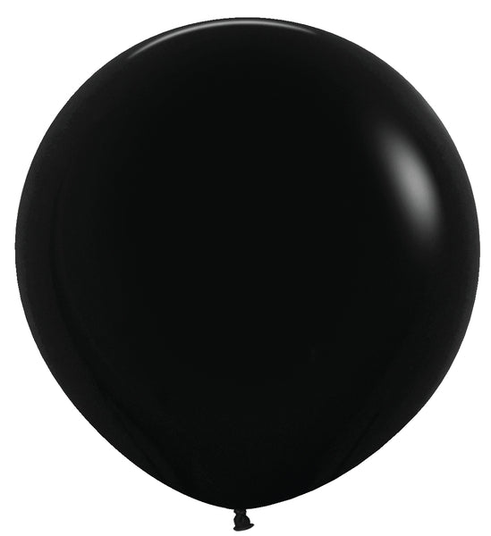 Sempertex Deluxe Black Round 24" Latex Balloon