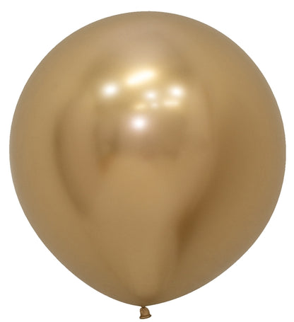 Sempertex Reflex Gold Round 24" Latex Balloon