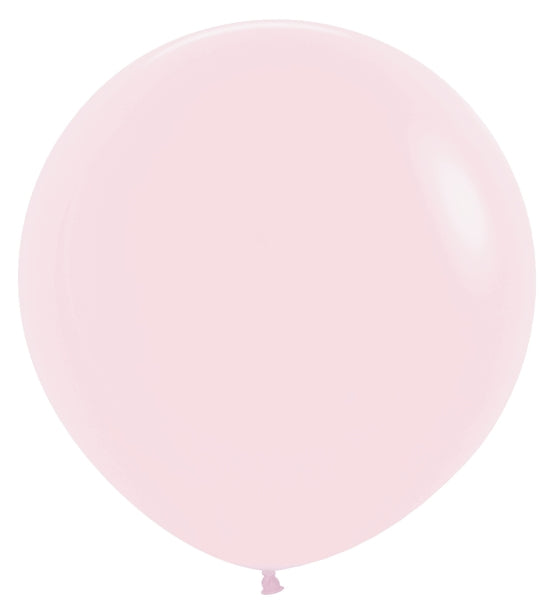 Sempertex Pastel Matte Pink Round 24" Latex Balloon