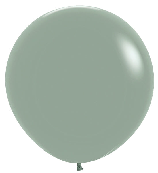 Sempertex Pastel Dusk Laurel Green Round 24" Latex Balloon