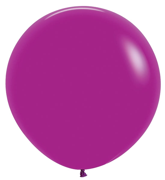 Deluxe Purple Orchid Round Latex Balloon – Betallic Featuring Sempertex